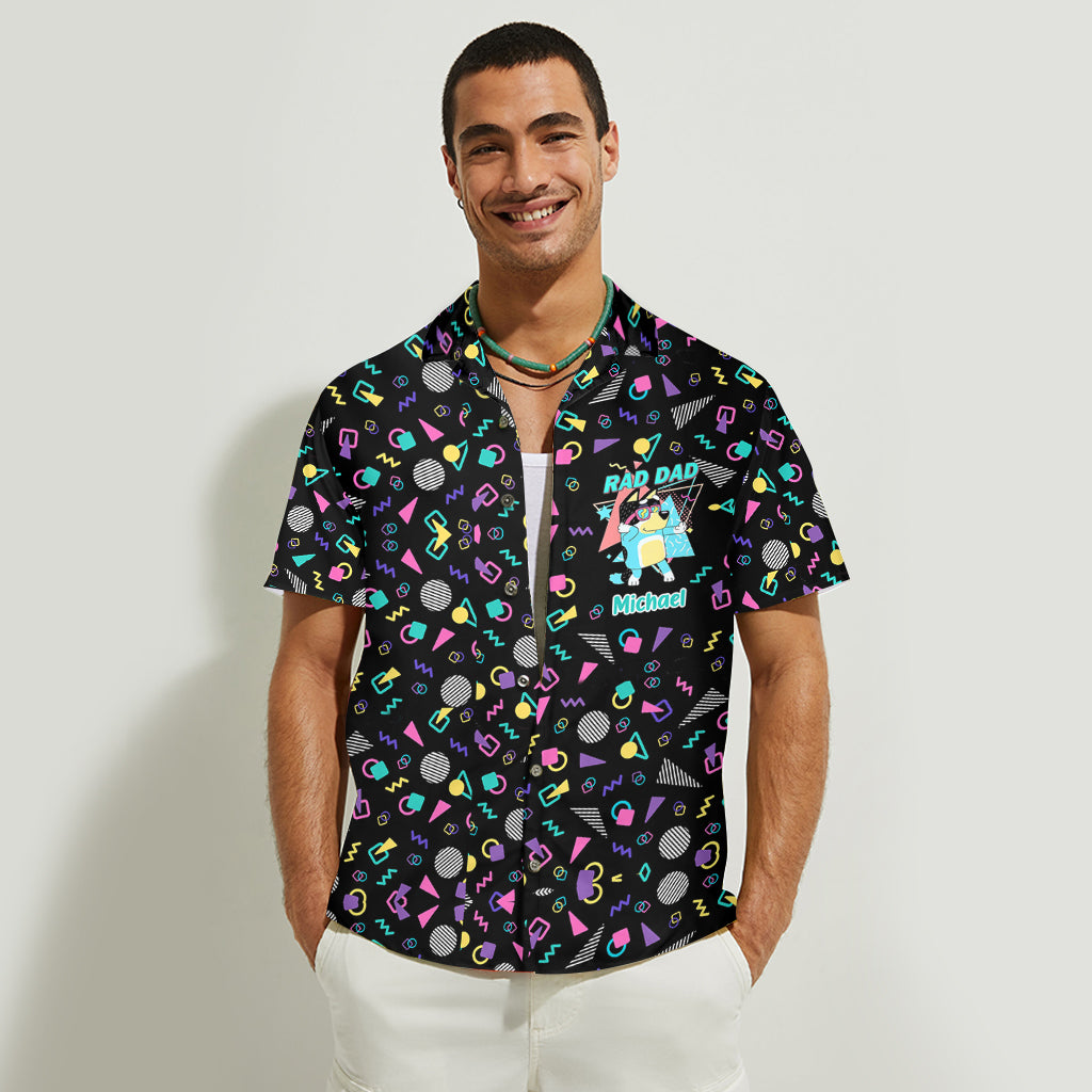 Rad Dad - Personalized Father Hawaiian Shirt