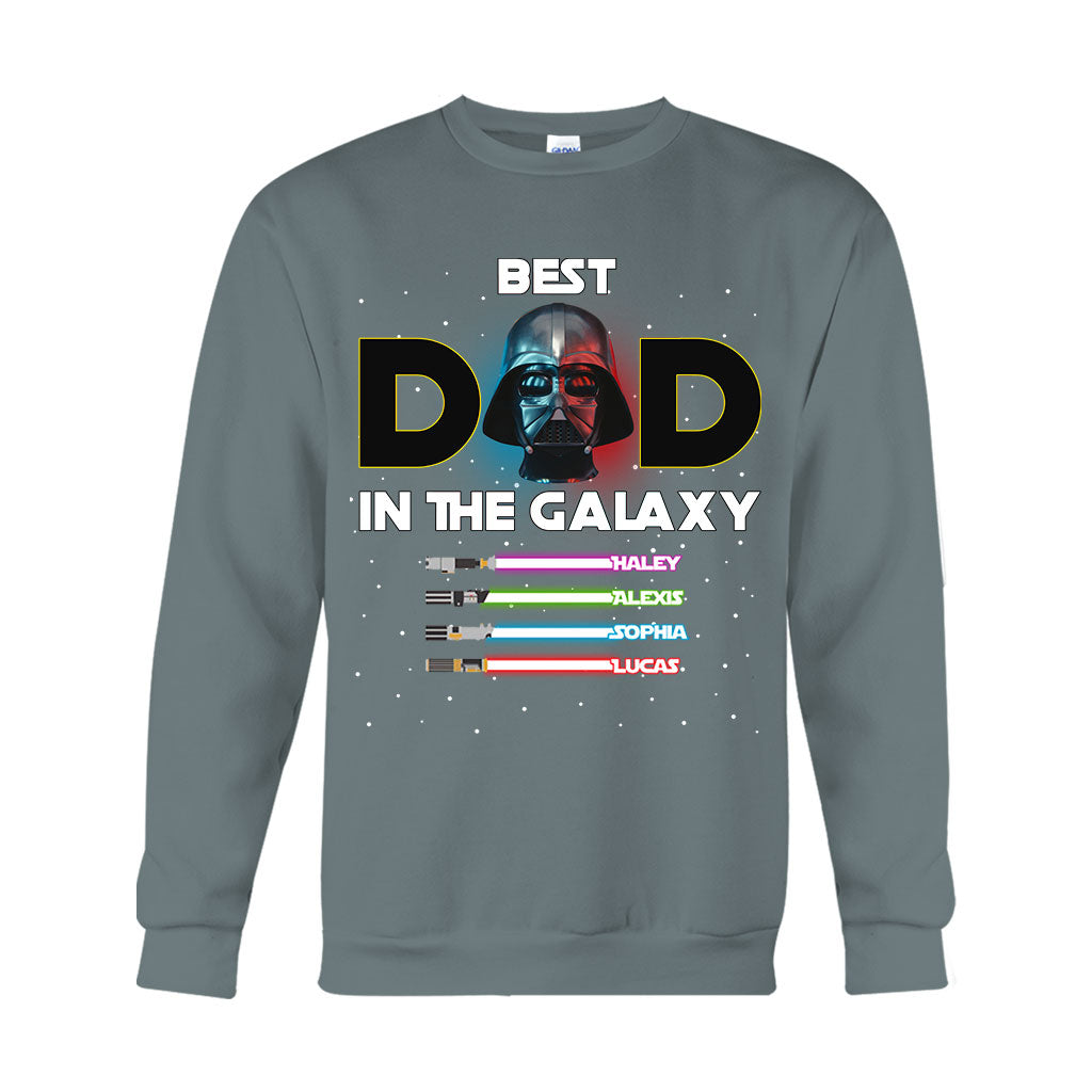 Best Dad In The Galaxy - Personalized The Force T-shirt And Hoodie