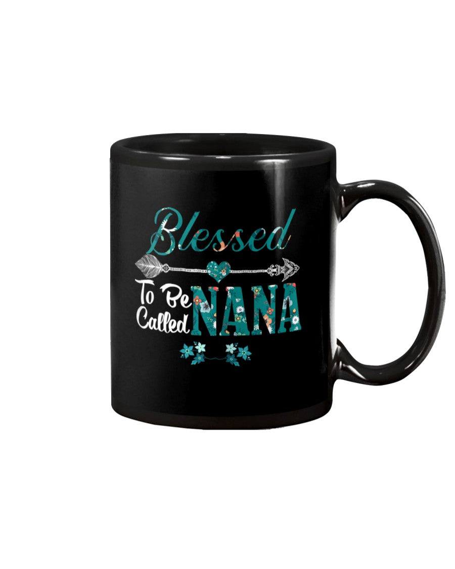 Womens Blessed To Be Called Nana Grandma - Grandma Mug 0921