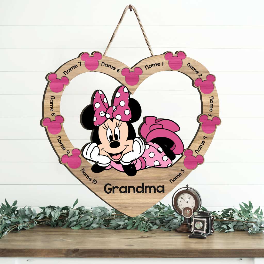 Lovely Mouse - Personalized Mother's Day Wood Sign