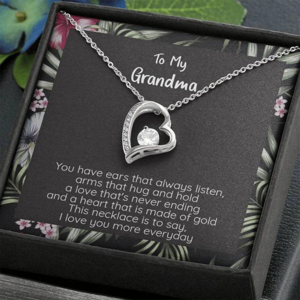 Grandma Gift I Love You More Every Day - Grandma Forever Love Necklace 0921