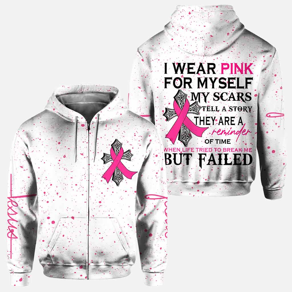 I We Wear Pink - Breast Cancer Awareness All Over T-shirt and Hoodie 1121