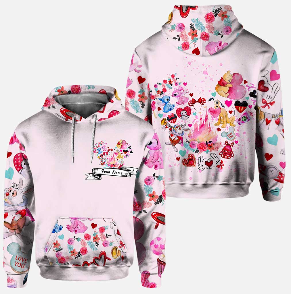 Love Mouse Ears - Personalized Hoodie And Leggings