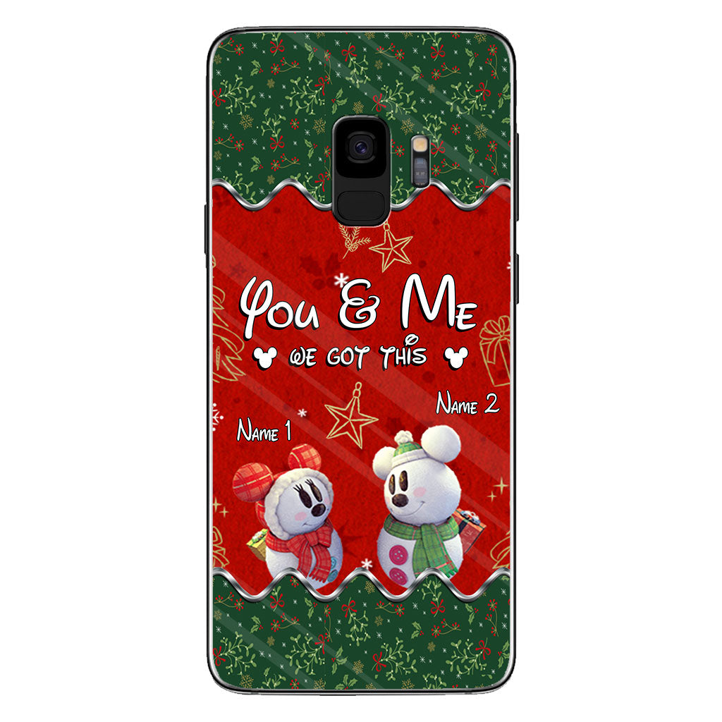 You & Me - Personalized Christmas Mouse Phone Case