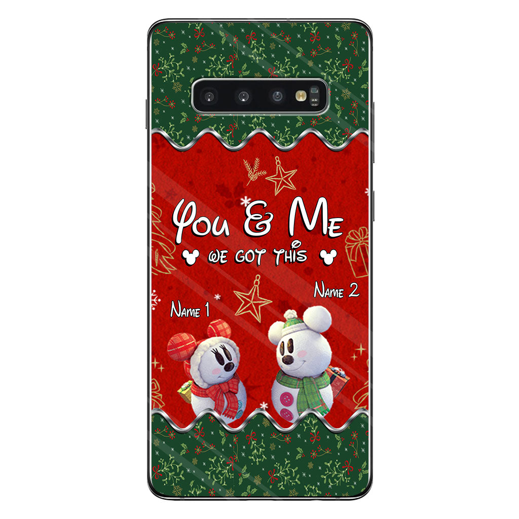 You & Me - Personalized Christmas Mouse Phone Case