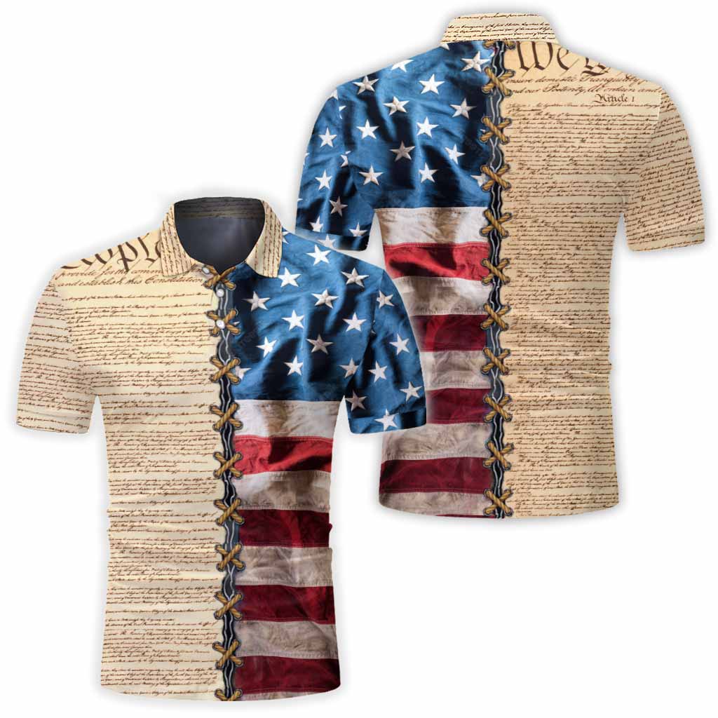Love American - Independence day Father Polo Shirt