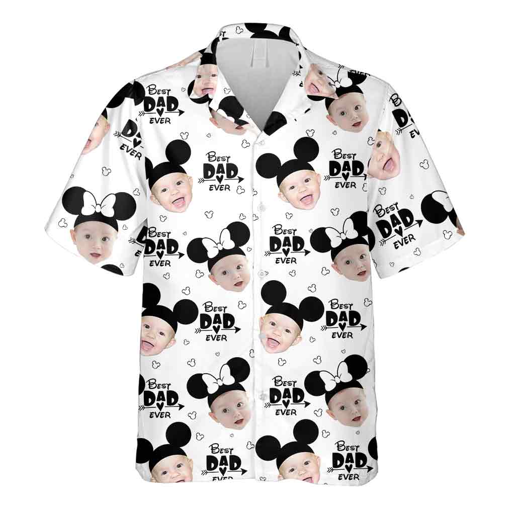 Best Dad Ever - Personalized Mouse Hawaiian Shirt