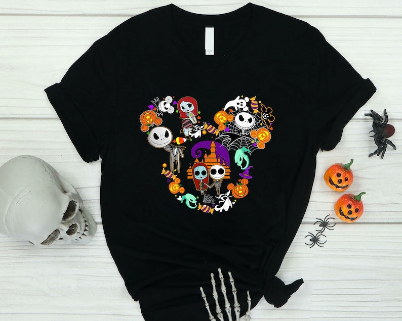 Nightmare Before Christmas Shirt, Christmas Mickey Shirt, Jack Skellington Shirt, Sally Shirt, Zero Shirt, Halloween Nightmare Nightmare T-shirt & Hoodie 0924
