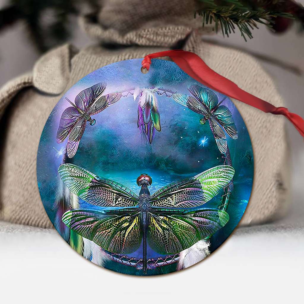 Dragonfly Art Circle - Dragonfly Ornament (Printed On Both Sides) 1022
