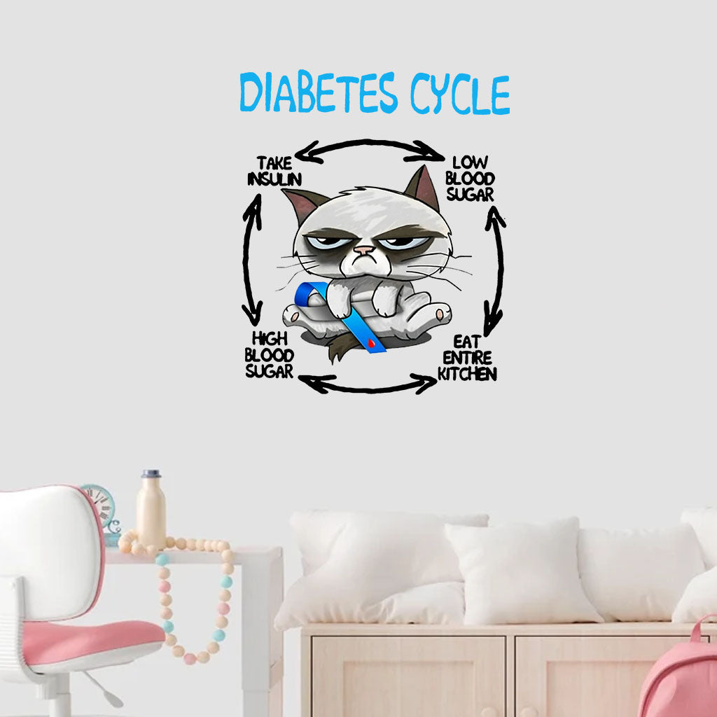 Diabetes Cycle - Diabetes Awareness Decal Full