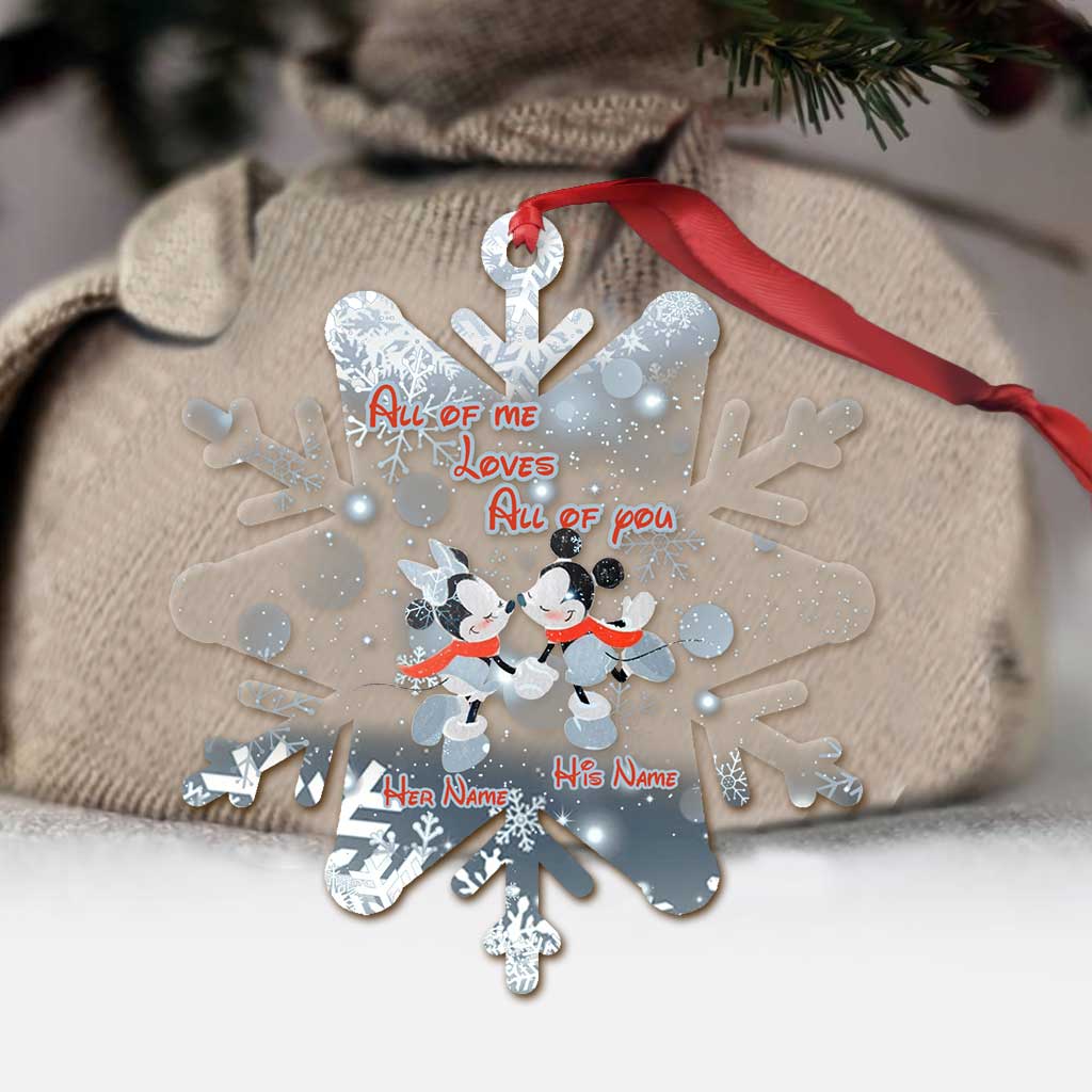 All Of Me - Personalized Mouse Transparent Ornament