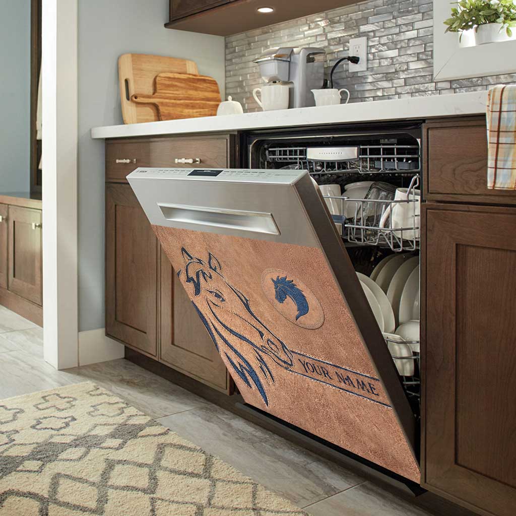 Love Horse - Personalized Horse Dishwasher Cover