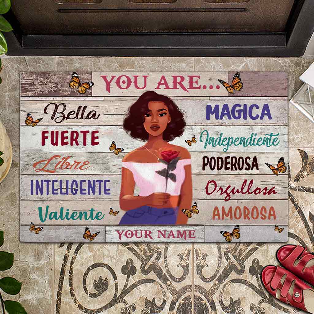 You Are - Personalized Latina Women Doormat