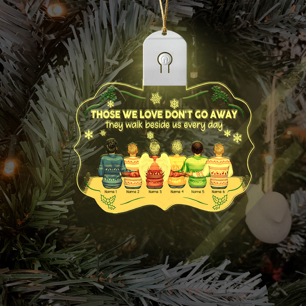 I Am Always With You - Personalized Christmas Family Shaped Led Acrylic Ornament