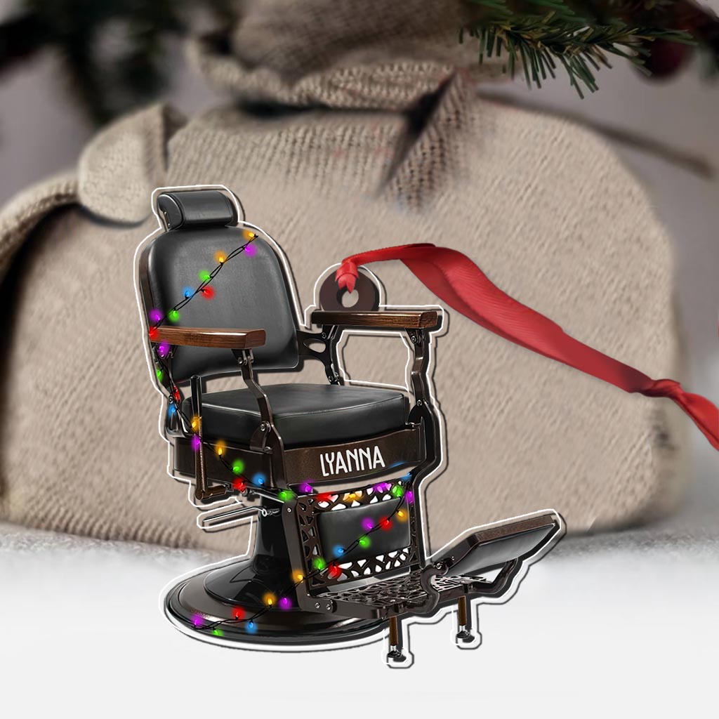 Dress Of Beauty Hairdresser's Collection - Personalized Christmas Hairdresser Transparent Ornament