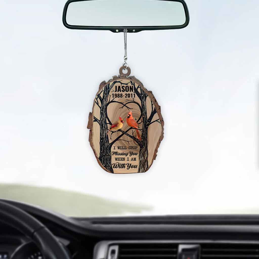 I'm Always With You - Personalized Memorial Car Ornament (Printed On Both Sides)