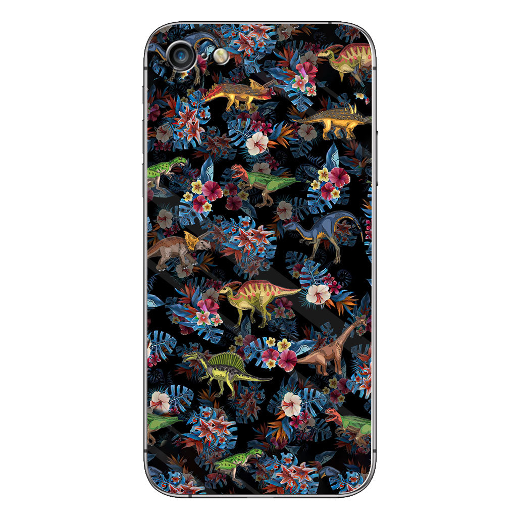 Tropical Dinosaurs Pattern - Dinosaur Phone Case