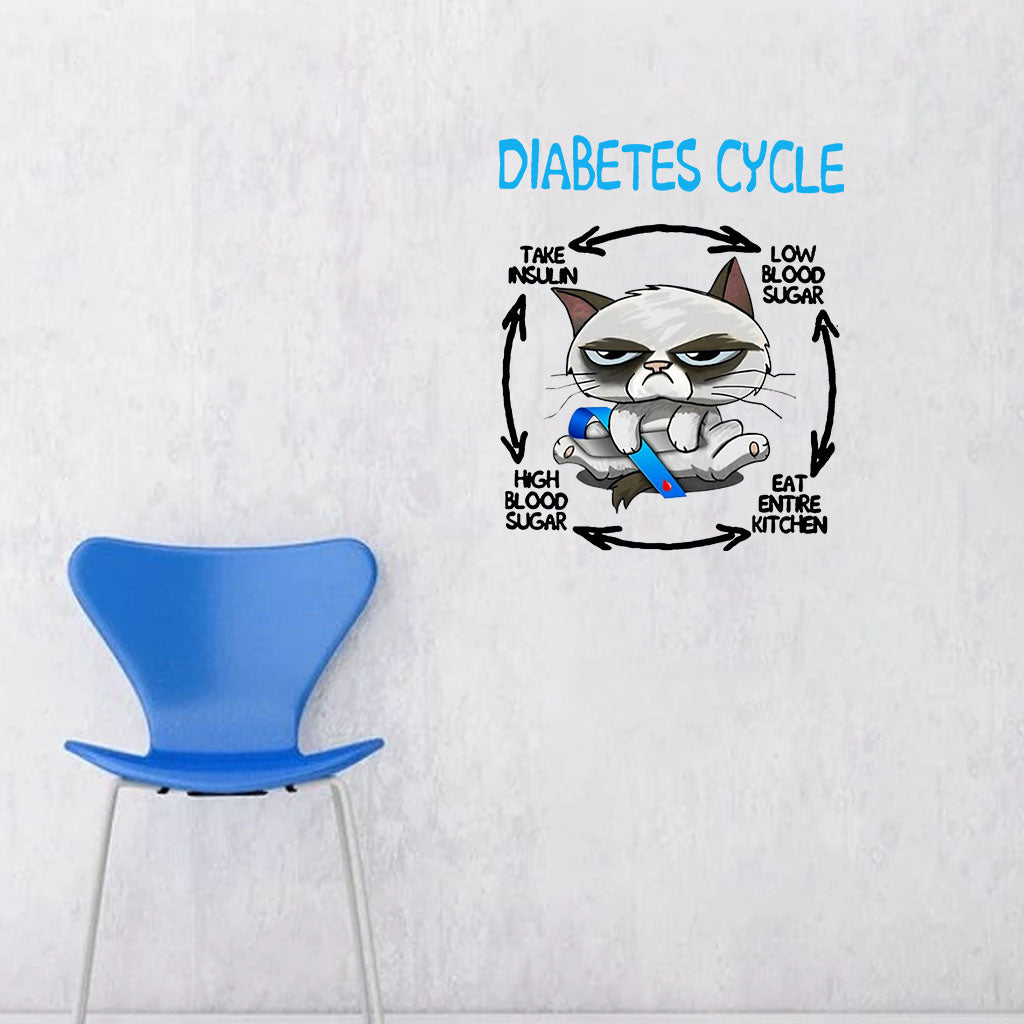 Diabetes Cycle - Diabetes Awareness Decal Full