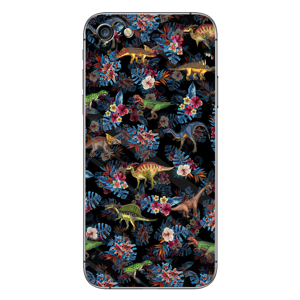 Tropical Dinosaurs Pattern - Dinosaur Phone Case