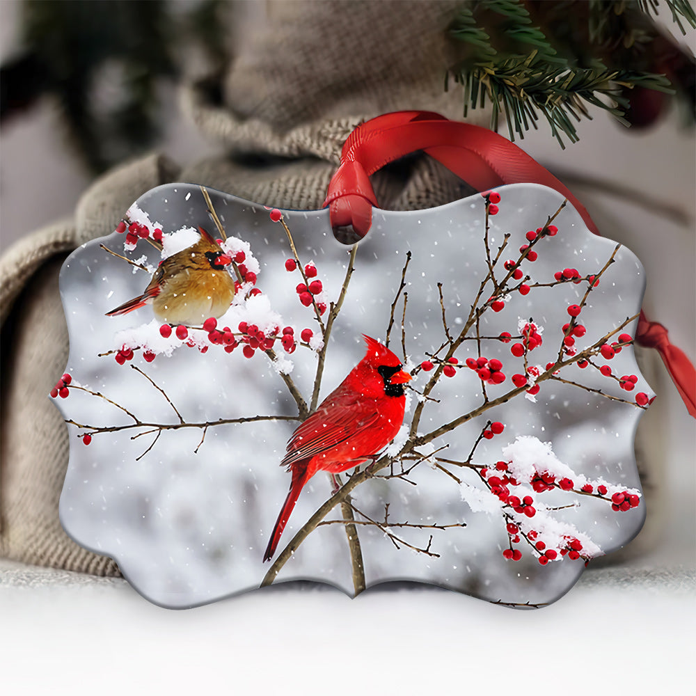 Cardinal Winter Tree - Memorial Ornament (Printed On Both Sides) 1022