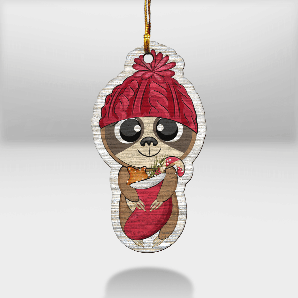 Baby Sloth - Sloth Ornament (Printed On Both Sides) 1022