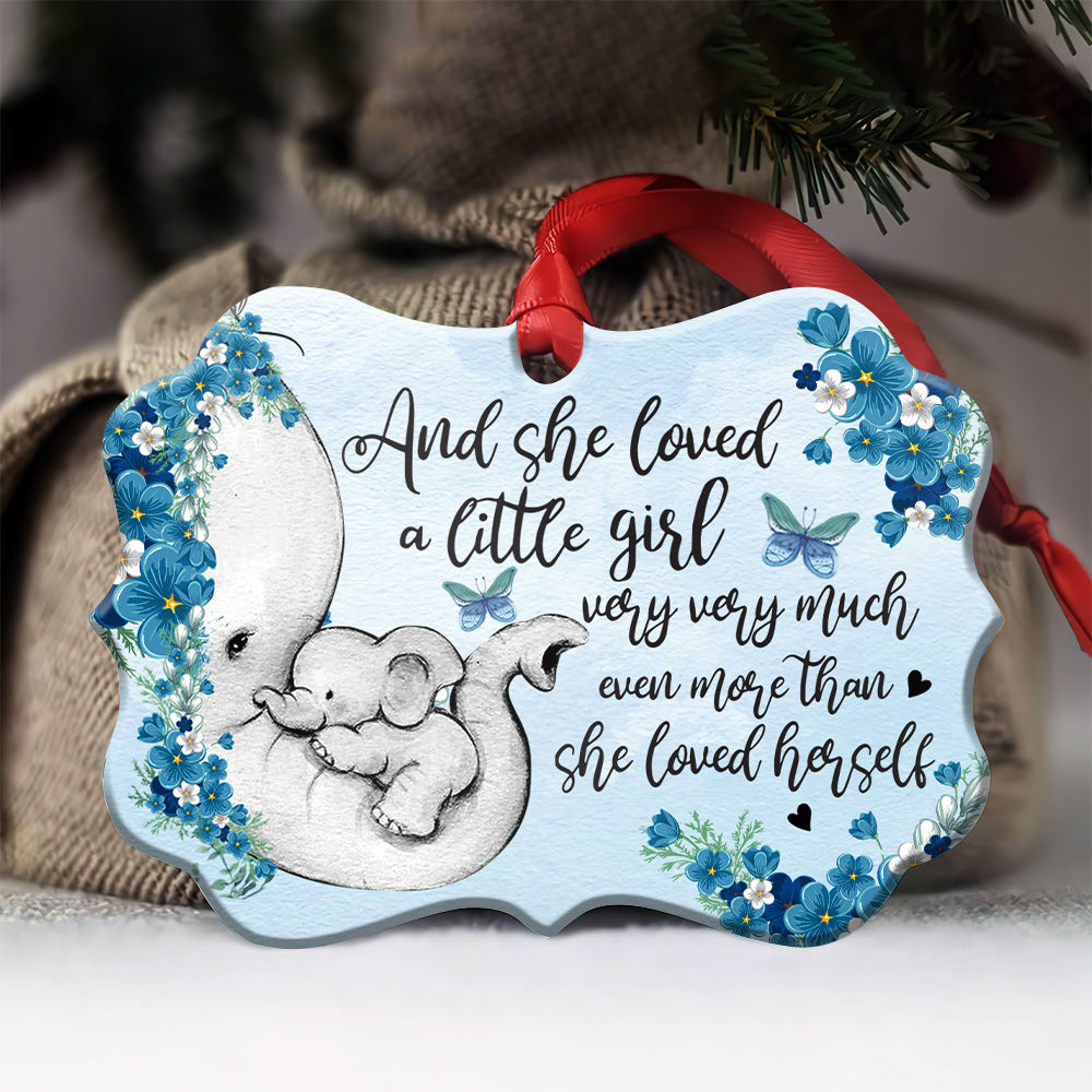 Elephant She Loved A Little Girl Very Much - Mother Ornament (Printed On Both Sides) 1122