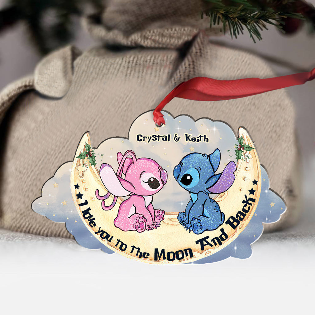 I Love You To The Moon And Back - Personalized Ohana Ornament