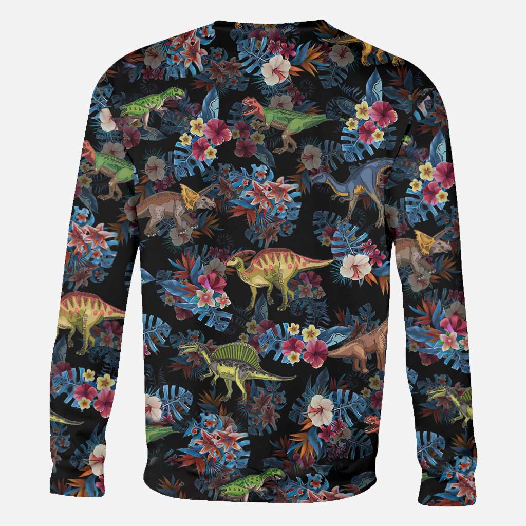 Tropical Dinosaurs Pattern - Dinosaur All Over Shirt