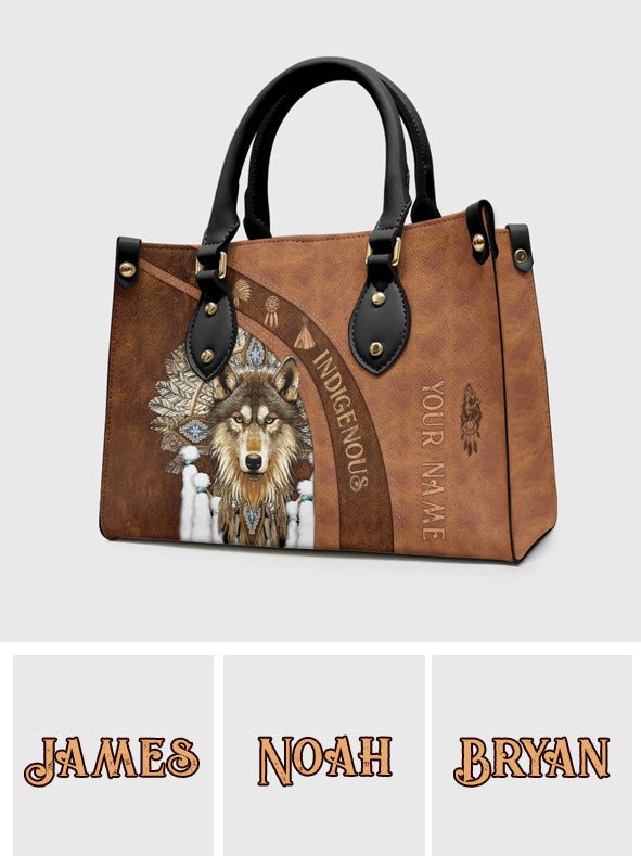 Indigenous - Personalized American Indian Leather Handbag