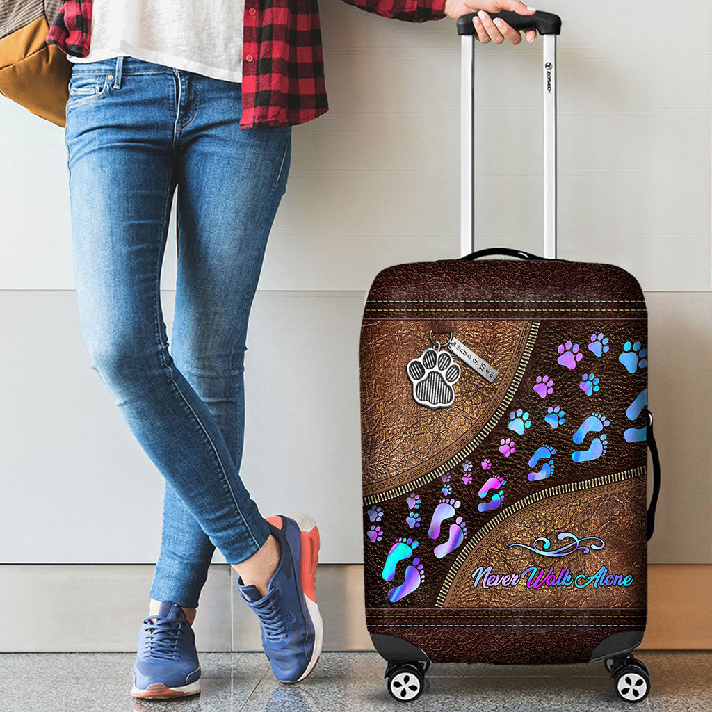Never Walk Alone - Dog Luggage Cover
