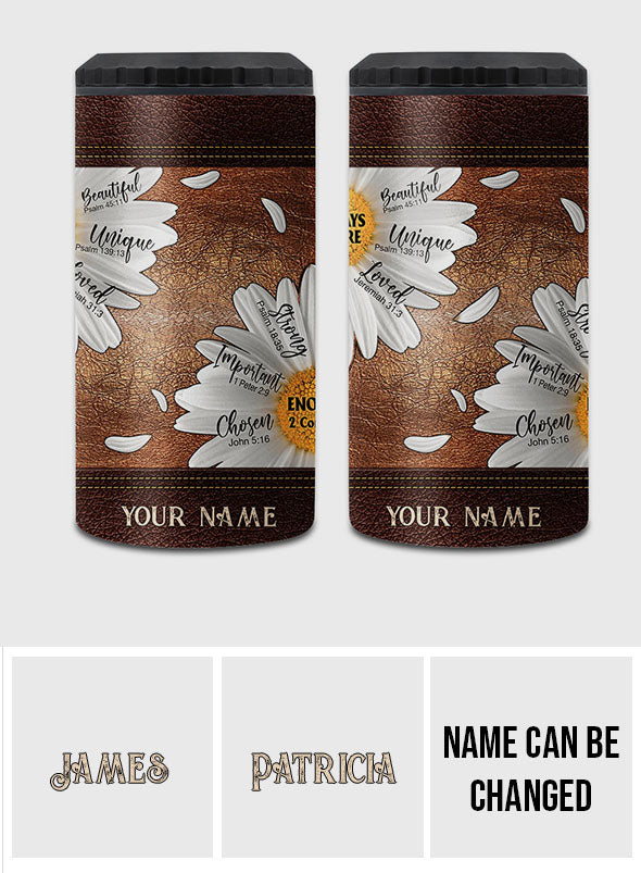 God Says You Are - Personalized Christian Can Cooler