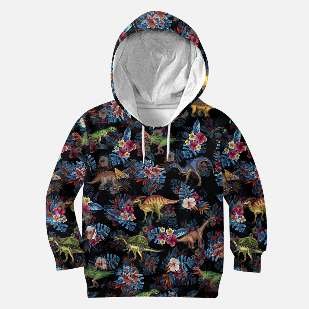 Tropical Dinosaurs Pattern - Dinosaur All Over Shirt