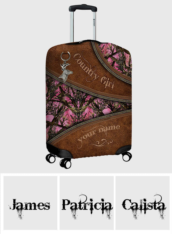 Country Girl - Personalized Hunting Luggage Cover
