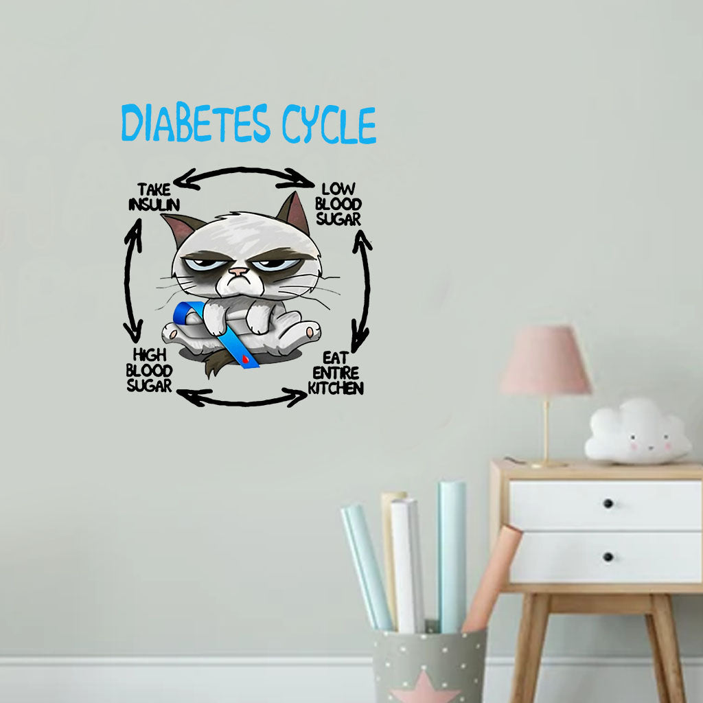 Diabetes Cycle - Diabetes Awareness Decal Full
