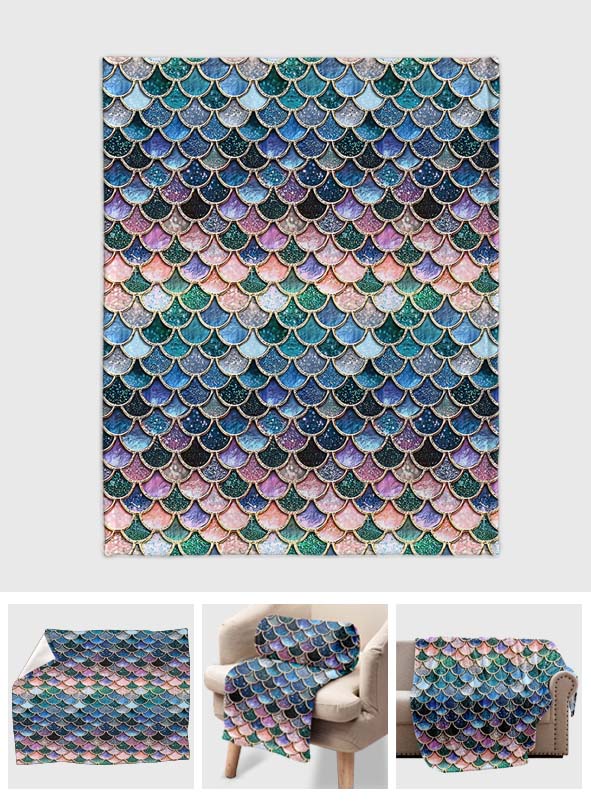 Mermaid Scales - Mermaid Blanket