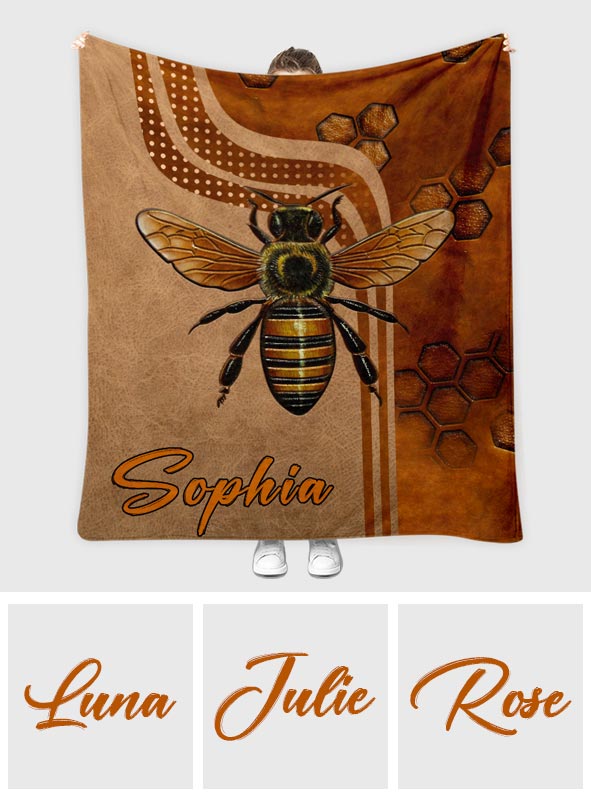 Love Bee - Personalized Bee Blanket