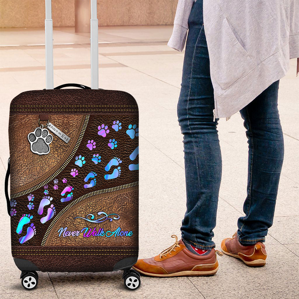 Never Walk Alone - Dog Luggage Cover