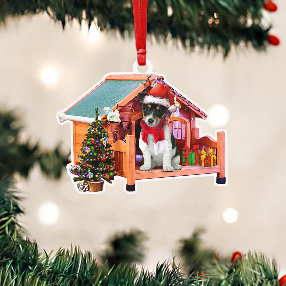 Jack Russell Terrier Dog House - Dog Ornament (Printed On Both Sides) 1122
