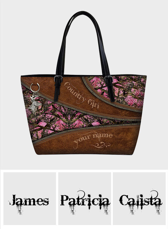 Country Girl - Personalized Hunting Leather Bag