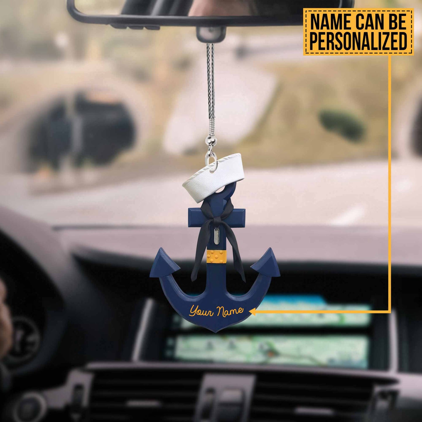 Love Cruising Personalized Car Ornament (Printed On Both Sides)