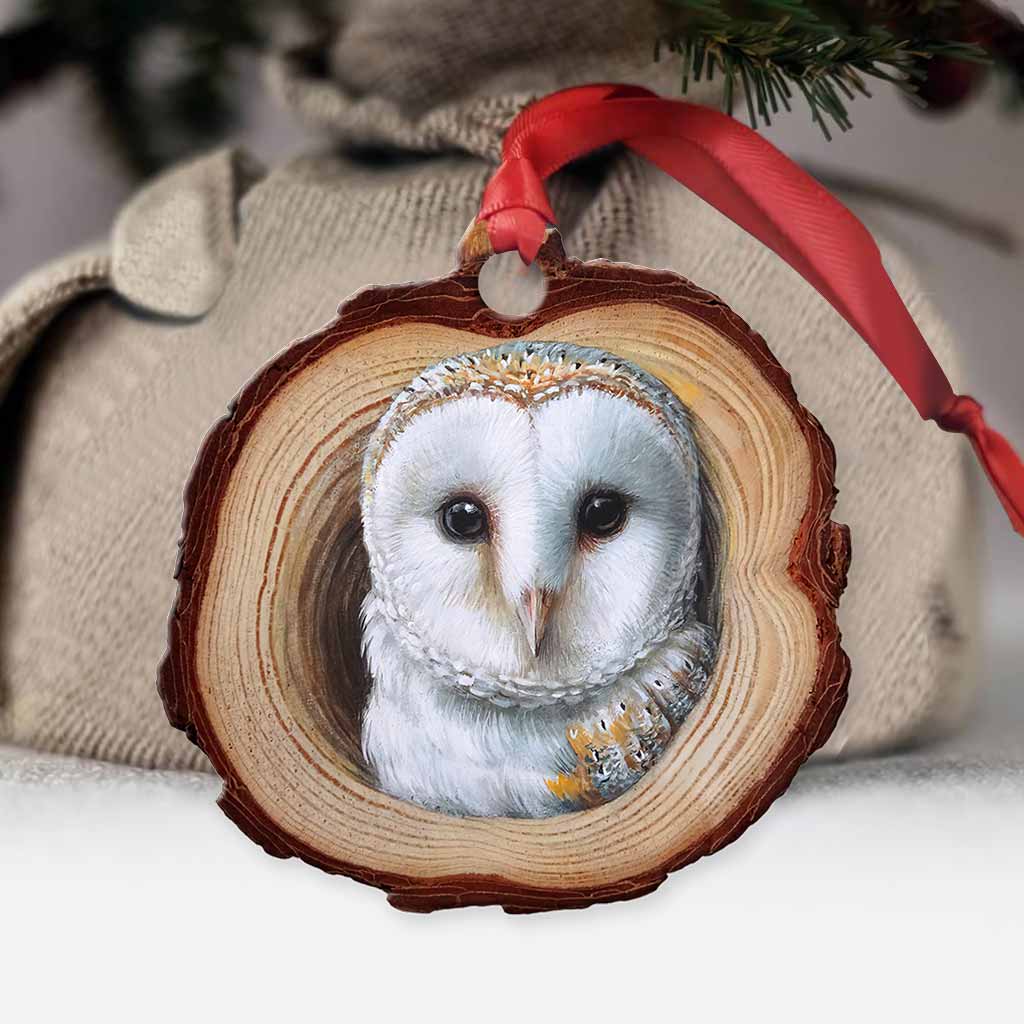 Love Owls - Christmas Ornament (Printed On Both Sides)