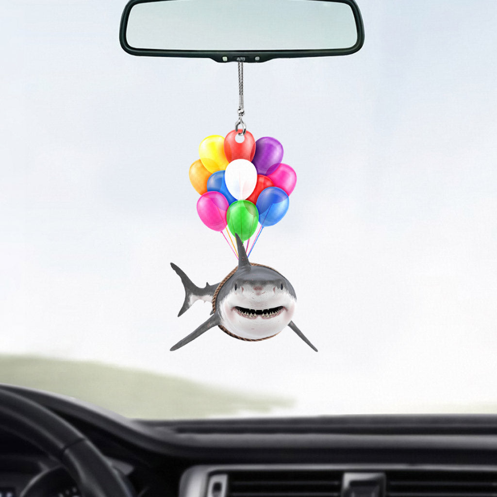 Love Sharks Car Ornament (Printed On Both Sides)