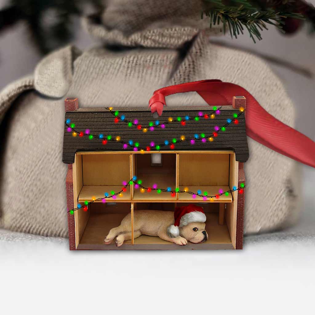 All I Want For Christmas - Christmas French Bulldog Ornament (Printed On Both Sides)
