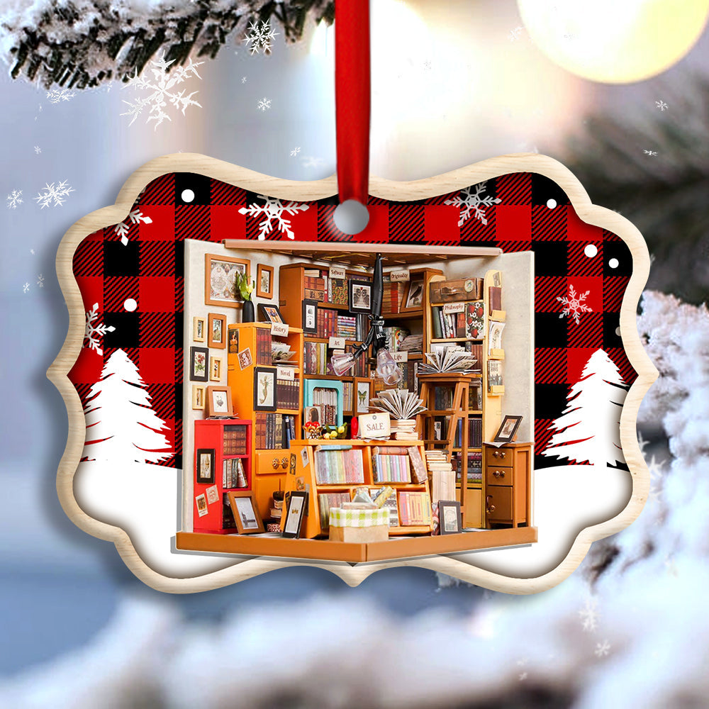 Bookstore A Book Is A Dream That You Hold In Your Hands - Book Ornament (Printed On Both Sides) 1122
