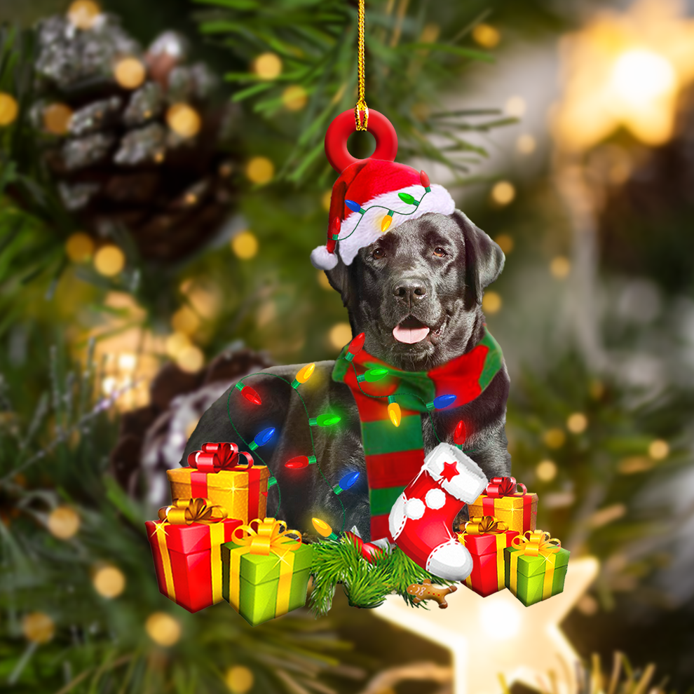 Labrador Retriever Gift Boxes Labrador - Retriever Ornament (Printed On Both Sides) 1022