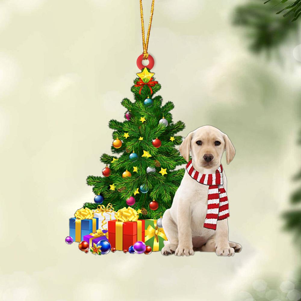 Labrador Retriever Pine Tree Labrador - Retriever Ornament (Printed On Both Sides) 1022