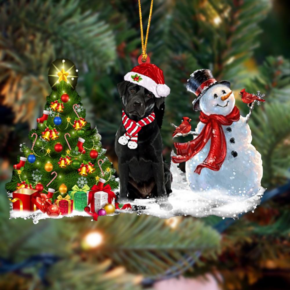 Labrador Retriever Pine Tree Labrador - Retriever Ornament (Printed On Both Sides) 1022