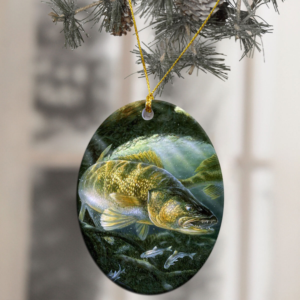 Love Fishing - Fishing Ornament (Printed On Both Sides) 1022