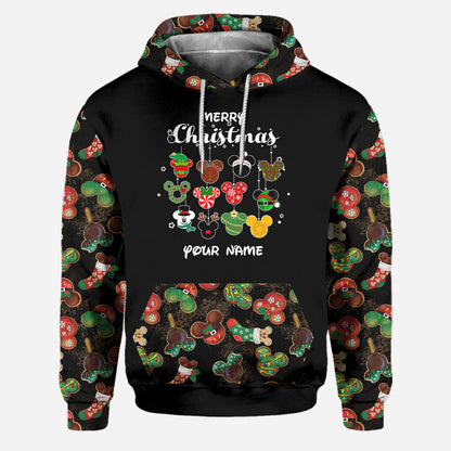 Merry Christmas - Personalized Mouse Hoodie and Leggings