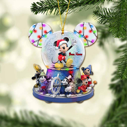 Any Name - Personalized Mouse Ornament (Printed On Both Sides)